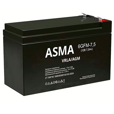 Аккумуляторная батарея AGM - 7.5 Ач